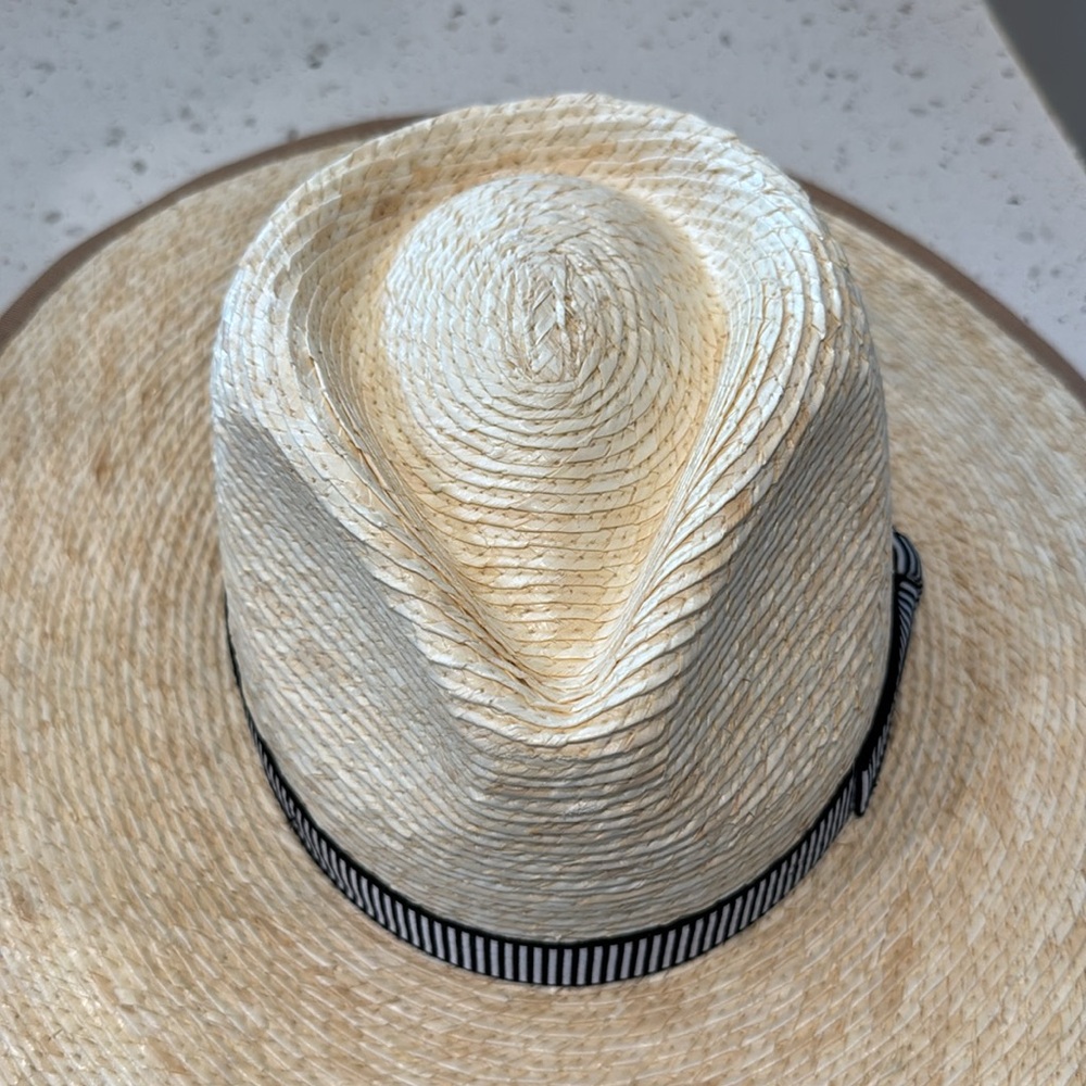 Brixton Natural Jo Rancher Straw Hat with Black white Band - Picture 4 of 7